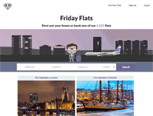 Tablet Screenshot of fridayflats.com